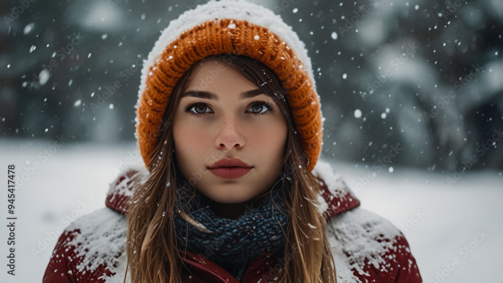 A beautiful girl fully immersed in the snow Closeup picture of a cute girl with snow falling banner wallpaper background Girl douse in Snowball earth Female in Snowball earth A beautiful girl fully immersed in the snow Closeup picture of a cute girl with snow falling banner wallpaper background Girl douse in Snowball earth Female in Snowball earth