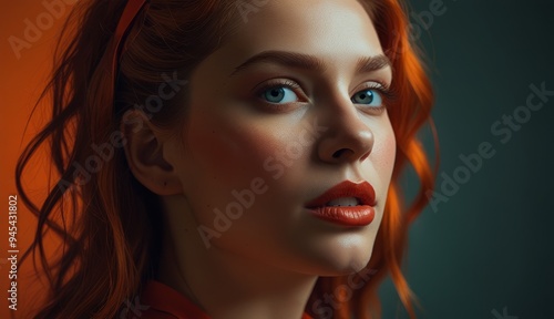 Wallpaper Mural Striking Portrait of a Redhead Torontodigital.ca