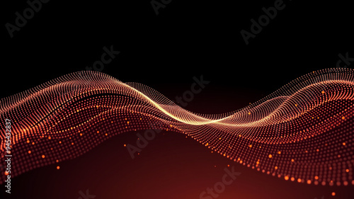 Abstract futuristic - technology with polygonal shapes on dark blue background.