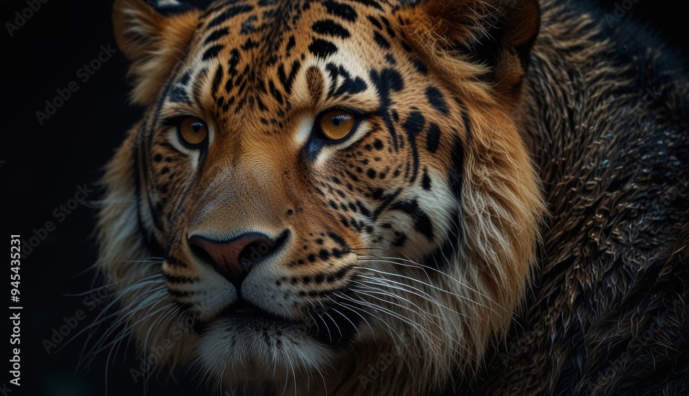 Fototapeta premium Majestic Tiger Close-Up Portrait