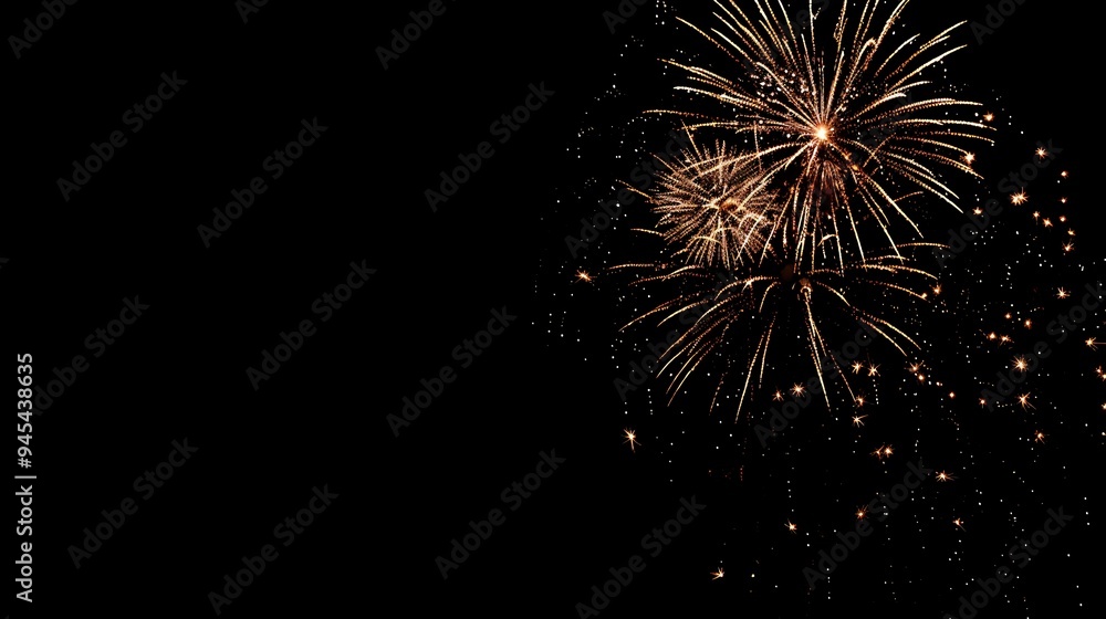 Fireworks Display Against Night Sky Fireworks Display Against Night Sky