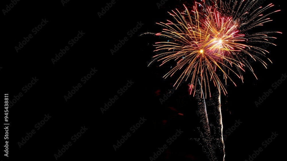 Fireworks Display Against Night Sky Fireworks Display Against Night Sky