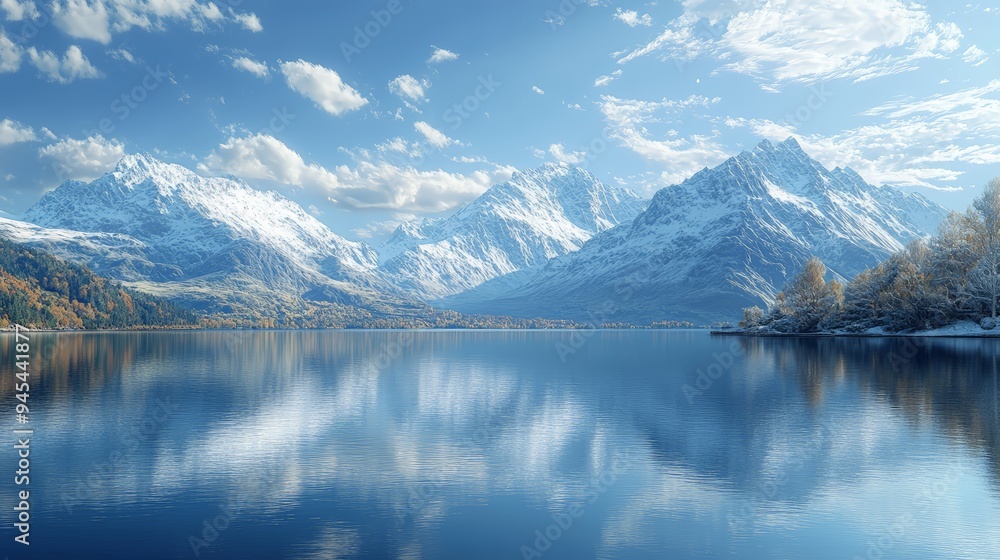Queenstown Lake Wakatipu Winter Queenstown Lake Wakatipu Winter
