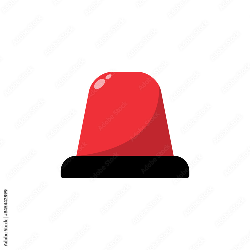 Siren emergency icon in flat design. Warning light sign symbol Siren emergency icon in flat design. Warning light sign symbol
