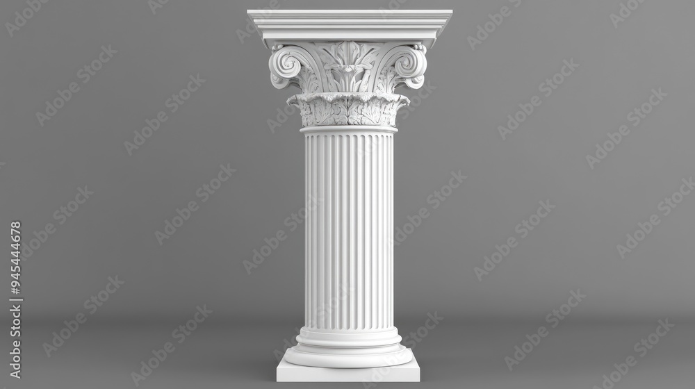 3D Rendering or Illustration of a classical pillar 3D Rendering or Illustration of a classical pillar