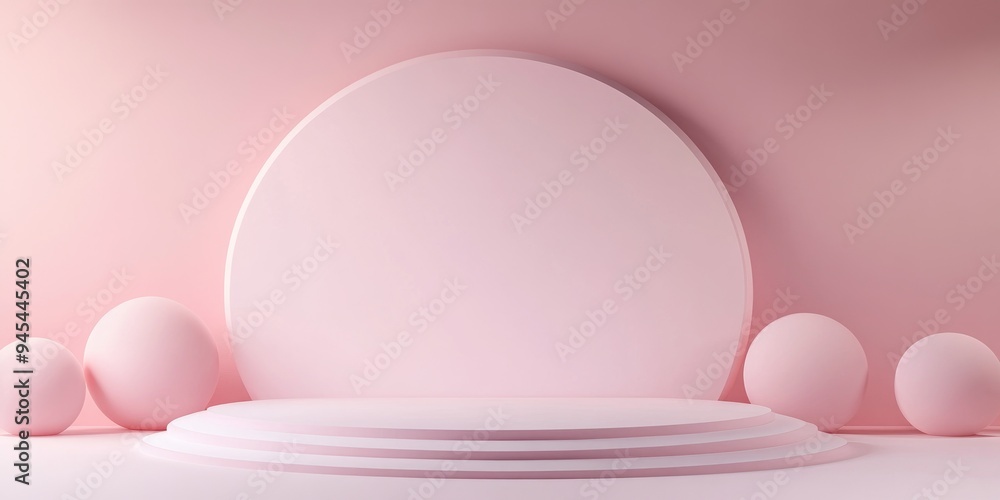 3D Rendered Platform Podium for Abstract Product Presentation Background Template 3D Rendered Platform Podium for Abstract Product Presentation Background Template