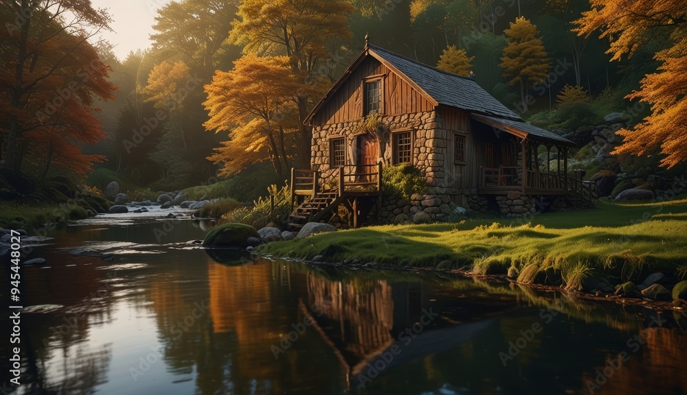 Serene Cabin by the River Serene Cabin by the River