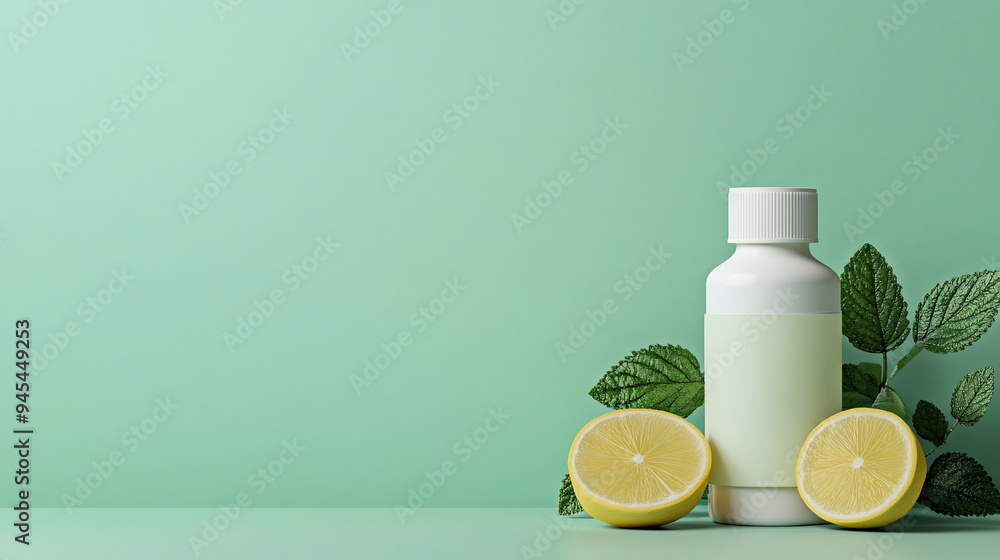 Lemon Bottle Mockup. Lemon Bottle Mockup.