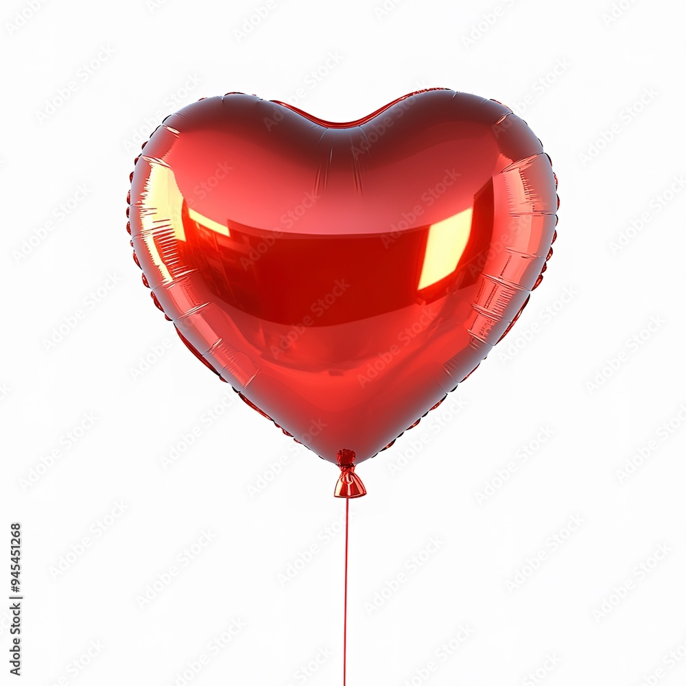 Charming Heart Balloon Graphics on white background Charming Heart Balloon Graphics on white background