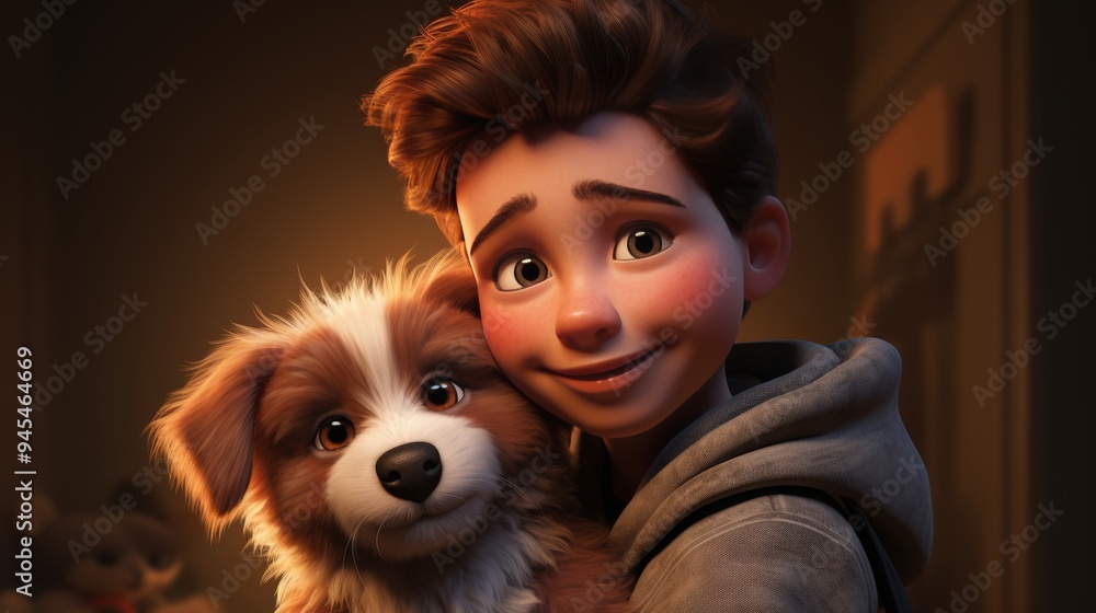 National Hugging Dog Day 8th September Generative AI National Hugging Dog Day 8th September Generative AI
