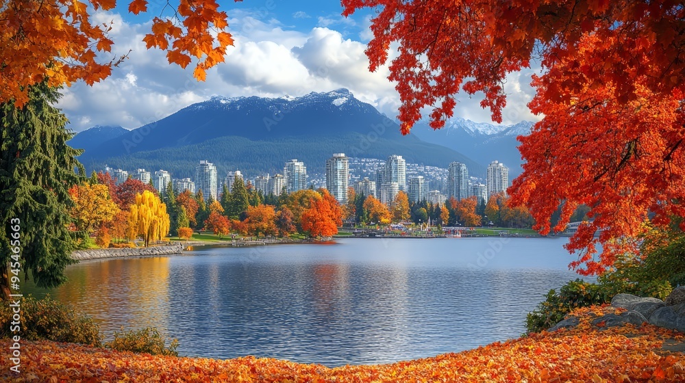 Obraz premium Vancouver Stanley Park Autumn