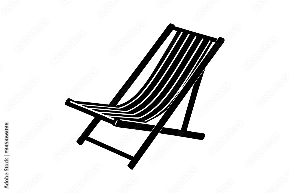 beach chair summer vector illustration beach chair summer vector illustration