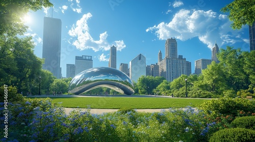 Chicago Millennium Park Summer