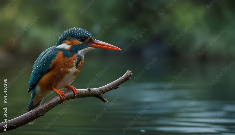 Colorful Kingfisher by the Water Colorful Kingfisher by the Water