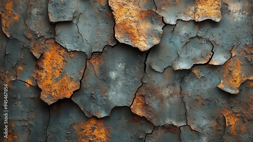 grungy industrial wall weathered metal surface with cracks rust and patina horrorinspired texture with eerie shadows and worn details perfect for halloween themes photo