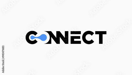 connect connections logo template vector illustration icon element