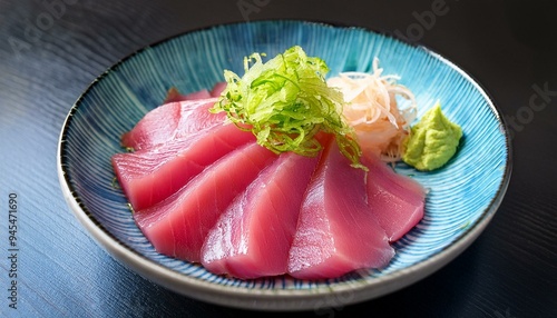 Bluefin tuna sashimi with wasabi cream