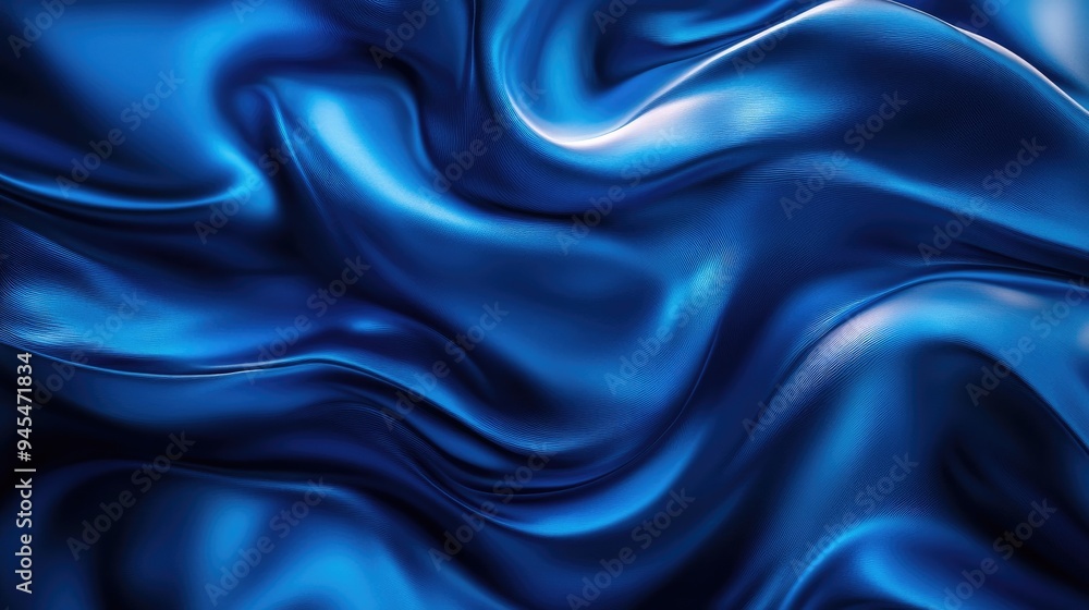Abstract background featuring flowing blue waves Abstract background featuring flowing blue waves