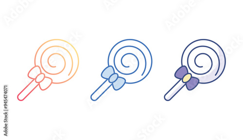 Lolipop icon design with white background stock illustration