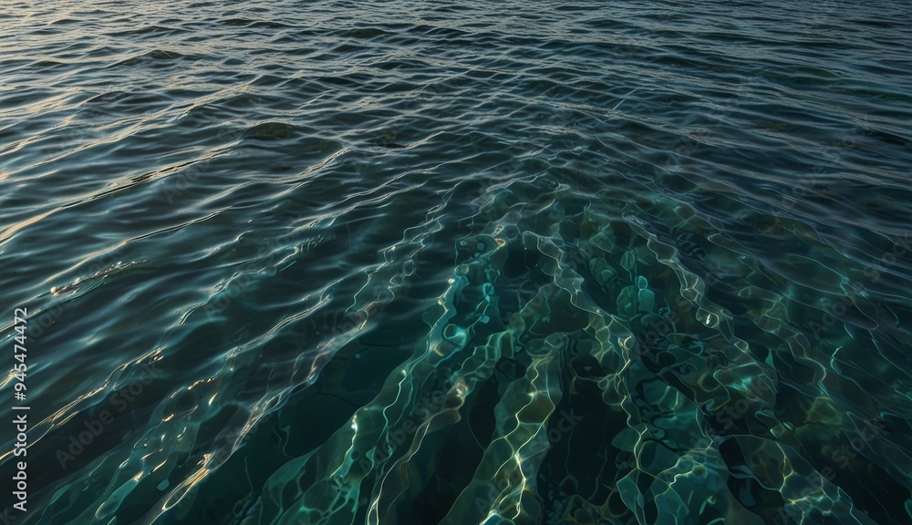 Serene Ocean Waves Reflection Serene Ocean Waves Reflection