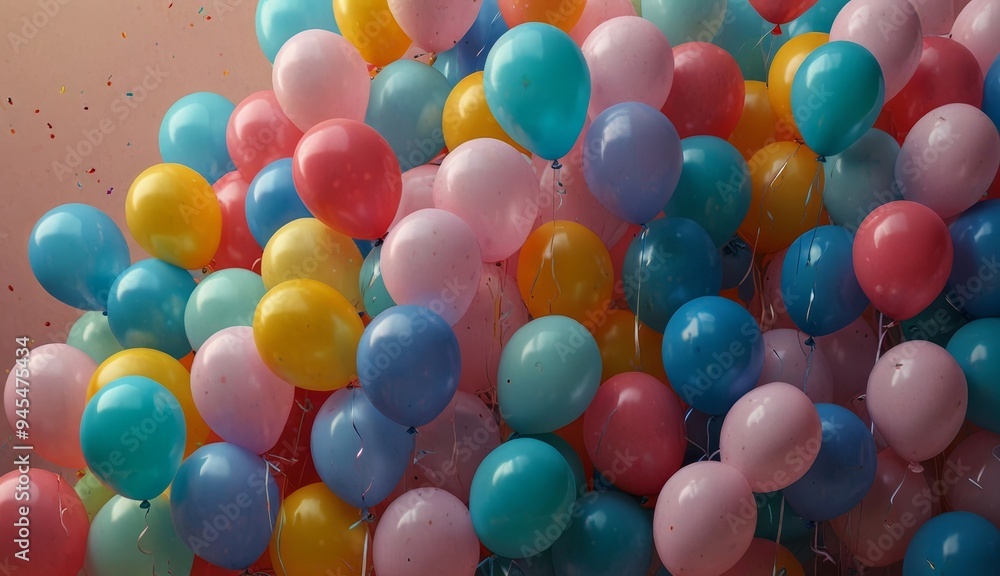 Colorful Balloons Celebration Background Colorful Balloons Celebration Background