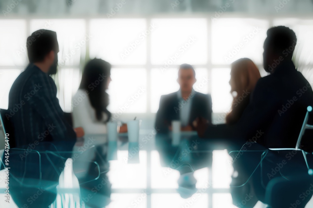 Teamwork is what makes the biggest dreams work Defocused shot of a group of businesspeople having a meeting in an office Teamwork is what makes the biggest dreams work Defocused shot of a group of businesspeople having a meeting in an office