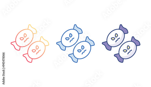 Candy icon design with white background stock illustration