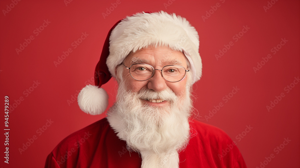Portrait of santa claus smiling at the camera Portrait of santa claus smiling at the camera