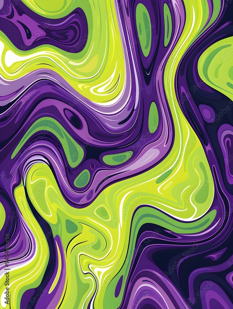 Illustration of A trendy and abstract gradient from electric violet to bright lime, featuring swirling patterns and a sense of movement and fluidity. Ai Generate.
Illustration of A trendy and abstract gradient from electric violet to bright lime, featuring swirling patterns and a sense of movement and fluidity. Ai Generate.