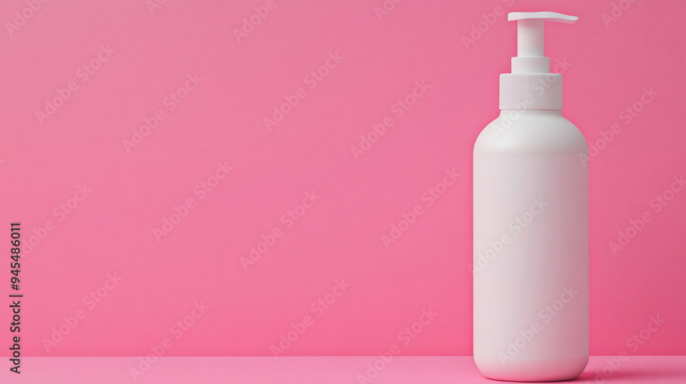 White Pump Bottle Mockup. White Pump Bottle Mockup.