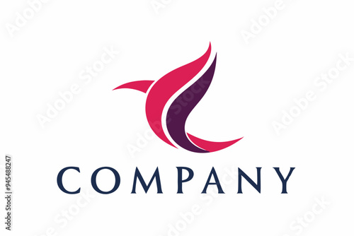 An elegant logo for the company with a modern