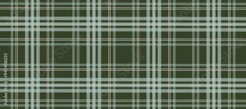 Green and blue plaid fabric texture background