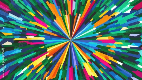 Vibrant and Colorful Background Illustration