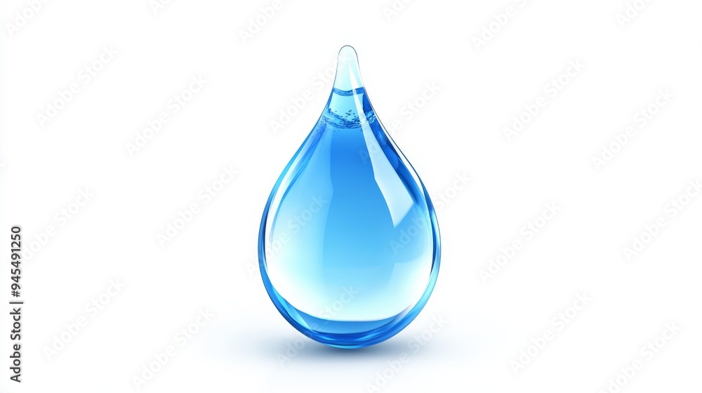 Blue Water Drop. Blue Water Drop.