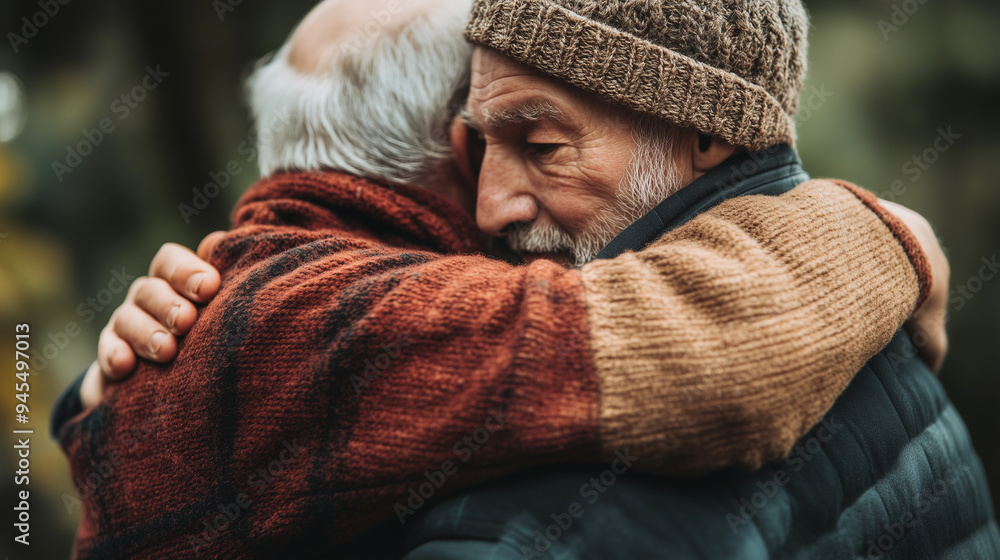 Two friends or family members hugging or holding hands. The photo captures the genuine emotion and support shared between them, emphasizing the importance of human connection in mental health. Two friends or family members hugging or holding hands. The photo captures the genuine emotion and support shared between them, emphasizing the importance of human connection in mental health.