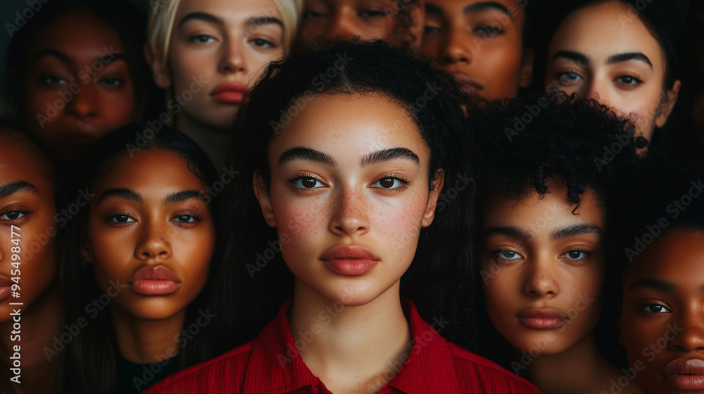 A group portrait featuring models of various skin tones, ages, genders, and body types, celebrating the diversity of beauty. A group portrait featuring models of various skin tones, ages, genders, and body types, celebrating the diversity of beauty.