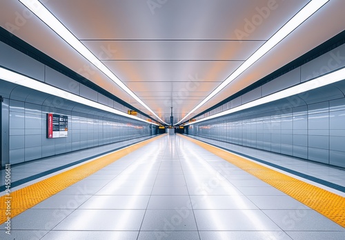 Subway Platform, Minimalist Architecture