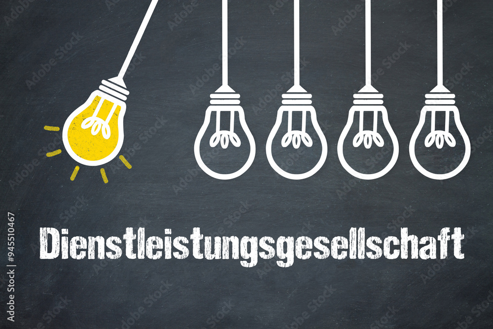 Fototapeta premium Dienstleistungsgesellschaft 