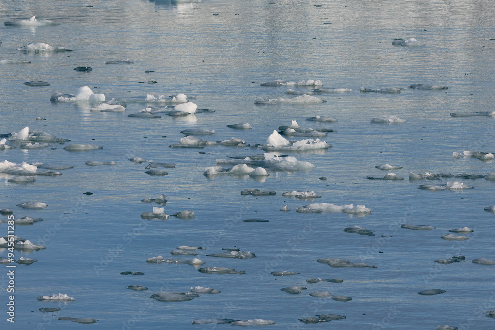 Fototapeta premium The Ice Colors of Lilliehookbreen Fjord in Svalbard
