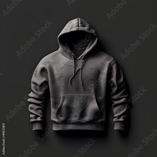 mockup of black hoodie