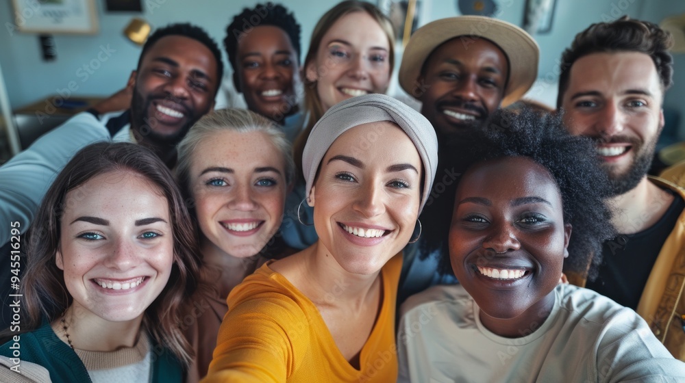 A group of people are smiling for a picture A group of people are smiling for a picture
