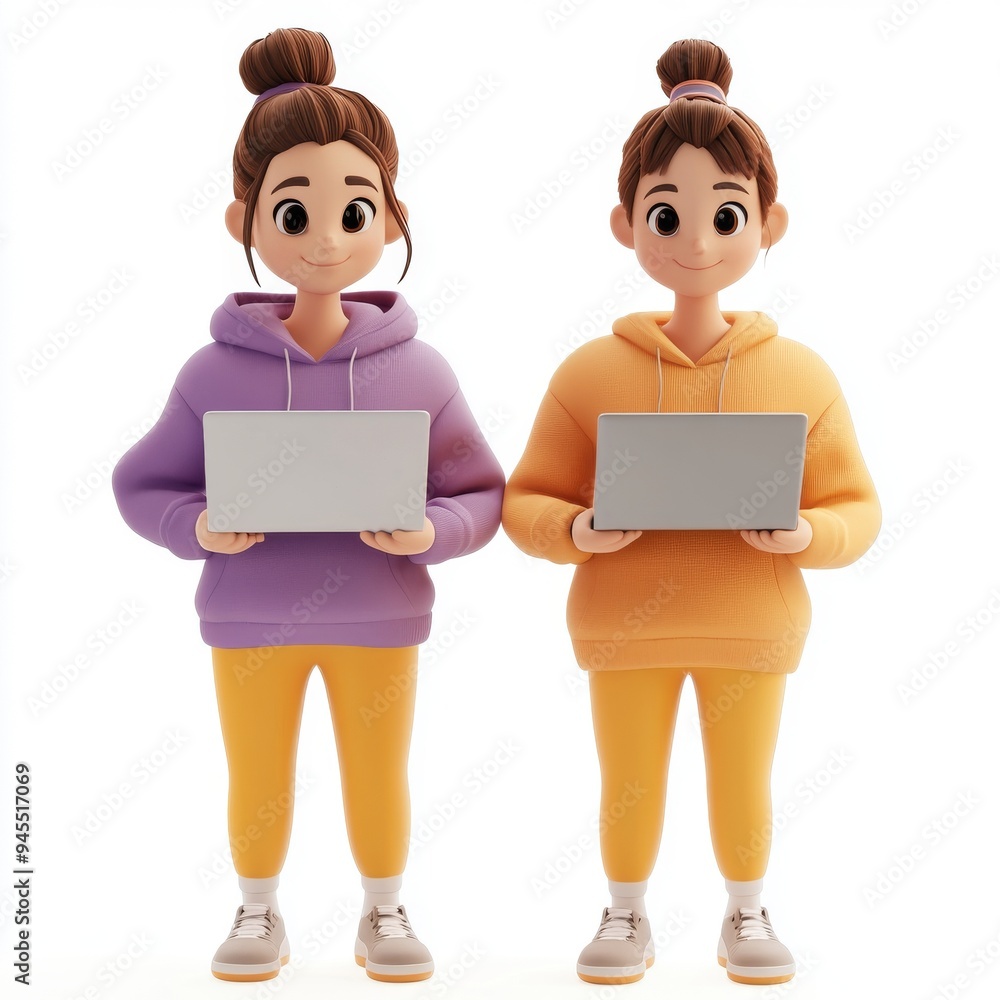 3D illustration showing a couple having a casual discussion during their meeting, Business meeting concept. 3D rendering on white background. 3D illustration showing a couple having a casual discussion during their meeting, Business meeting concept. 3D rendering on white background.