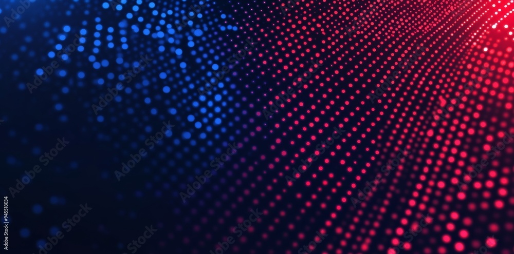 Fototapeta premium Abstract background with blue and red stripes on a dark navy gradient color.