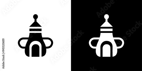 baby sippy icon logo set vector