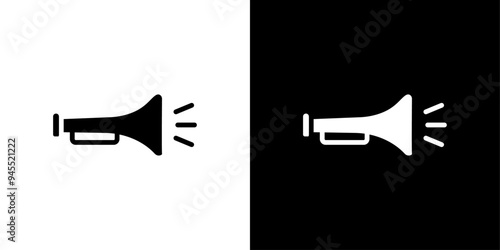 Car horn icon logo set vector