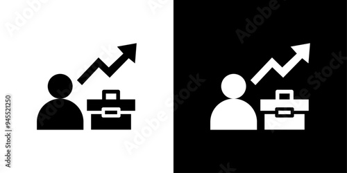 Career, job and work icon logo set vector