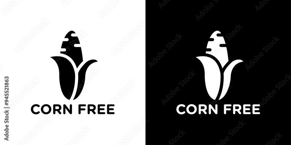 Fototapeta premium corn free icon logo set vector