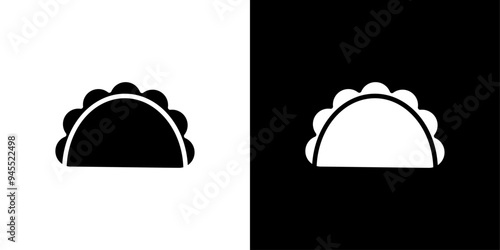 dumplings icon logo set vector