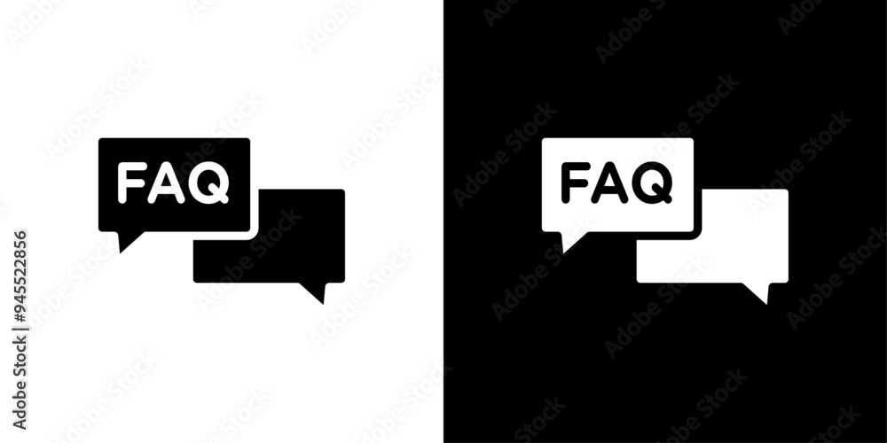 FAQ icon logo set vector FAQ icon logo set vector