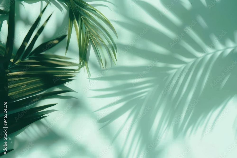 Palm leaves on a green background or surface with shadow and sunlight. Stylish banner Palm leaves on a green background or surface with shadow and sunlight. Stylish banner Palm leaves on a green background or surface with shadow and sunlight. Stylish banner Palm leaves on a green background or surface with shadow and sunlight. Stylish banner
